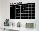 Monthly Calendar Chalkboard Wall stickers
